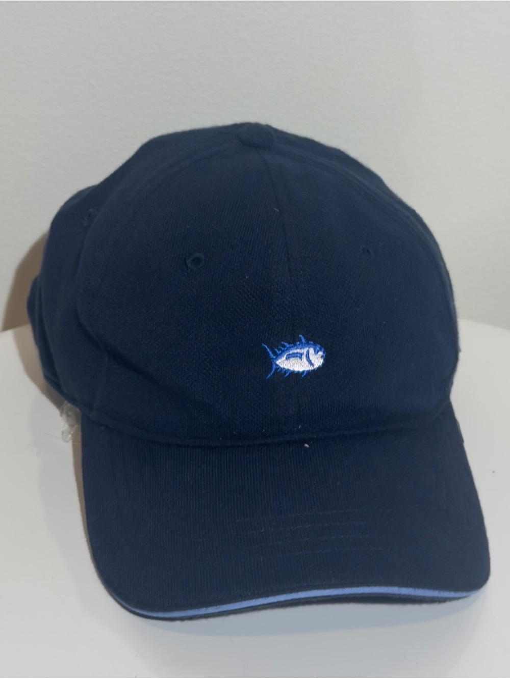 Southern Tide Navy Cap with Blue Fish Embroidery